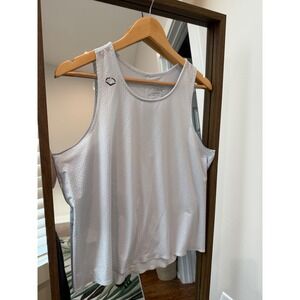 EvoShield Women's Tank Top Athletic Sleeveless Powder Blue Mesh Activewear‎ Sz L